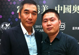 广州JJB竞技宝与明星合影