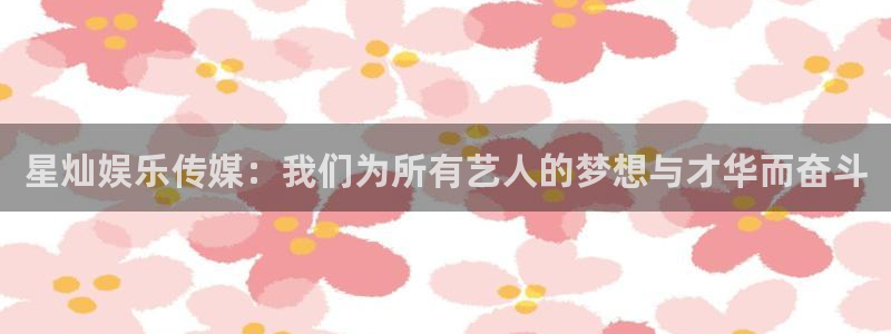 jjb竞技宝(中国)：星灿娱乐传媒：我们为所有艺人的梦想与才华而奋斗